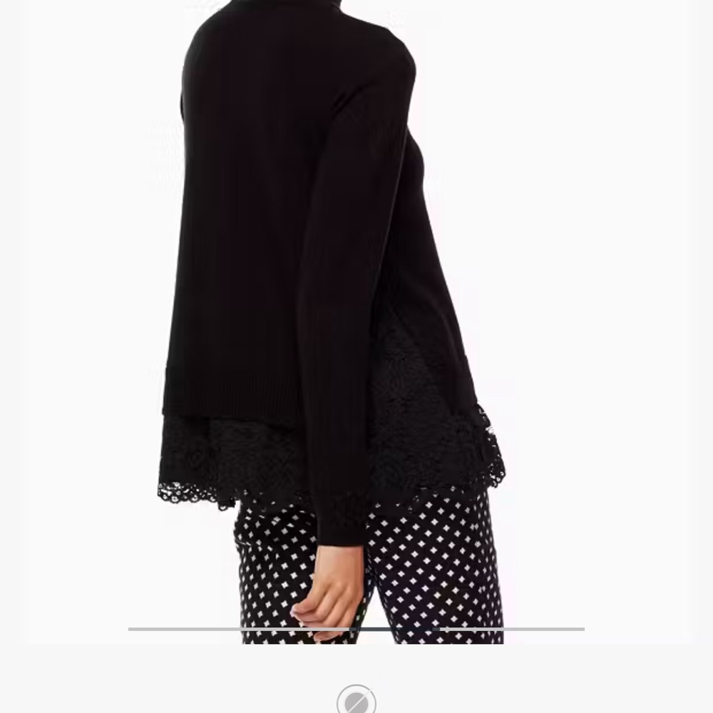 Kate Spade Lace Inset Sweater | Black | Size XS-L | NWOT